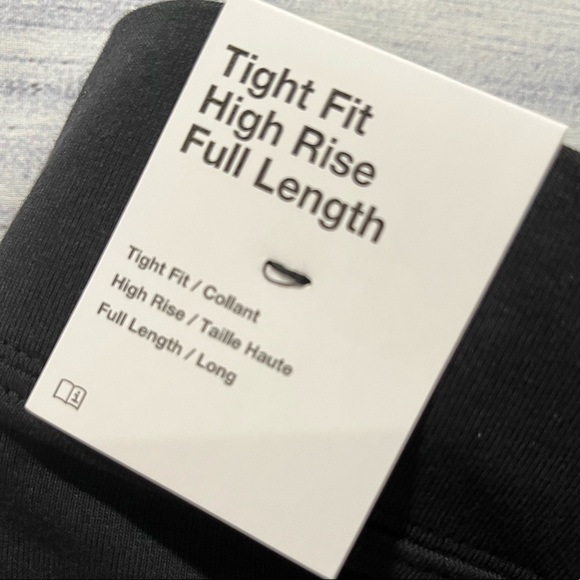 Plus Size Women's Essential High-Rise Leggings Black / Copa Blue 3X - Picture 8 of 10